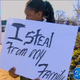 Illustration for article titled Teen Girl Forced to Stand on Busy Corner Holding an 'I Steal From My Family' Sign